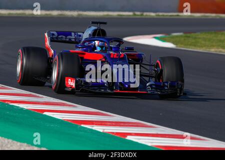 10 GASLY Pierre (Fra), Scuderia Toro Rosso Honda STR13, Aktion während der Formel 1 Wintertests 2018 in Barcelona, Spanien vom 6. Bis 9. März - Foto Florent Gooden / DPPI Stockfoto