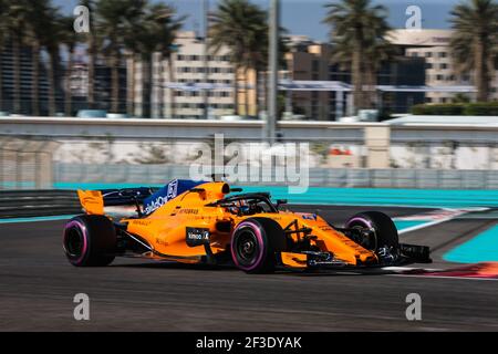 47 NORRIS Lando (gbr), McLaren Renault MCL33, Aktion während 2018 F1 Tests in Abu Dhabi, VAE, am 27th 2018. november - Foto Diederik van der Laan / DPPI Stockfoto