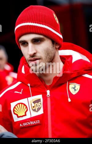 GIOVINAZZI Antonio (ita), Reservefahrer Scuderia Ferrari SF71H, Portrait während der Formel 1 Wintertests 2018 in Barcelona, Spanien von Februar 26 bis März 01 - Foto Florent Gooden / DPPI Stockfoto