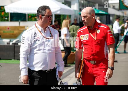 MEADOWS Ron, Sporting Director Mercedes AMG F1 Petronas GP, CLEAR Jock (gbr), Head of Engineering & Performance Engineer der Scuderia Ferrari, Portrait während der Formel 1 Weltmeisterschaft 2018, Mexico Grand Prix vom 25. Bis 28. oktober in Mexiko - Foto Florent Gooden / DPPI Stockfoto