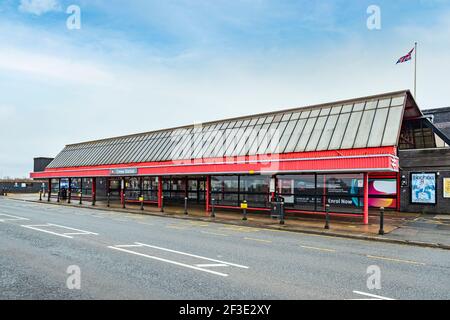 Bahnhof in Crewe Cheshire UK Stockfoto