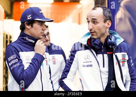 STROLL Lance (CAN), Williams F1 Mercedes FW41, KUBICA Robert (pol), Williams F1 Mercedes FW41, Portrait, während der Formel 1 Wintertests 2018 in Barcelona, Spanien von Februar 26 bis März 01 - Foto Florent Gooden / DPPI Stockfoto