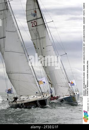 SEGELN - LES SABLES D'OLONNE - MADERE - LES SABLES D'OLONNE 2007 - LES SABLES D'OLONNE - 24/06/2007 - FOTO : FABRICE CHAPPAZ / DPPI CLASSE 40 / MERENA 8 / ALEXIS GUILLAUME (FRA) Stockfoto