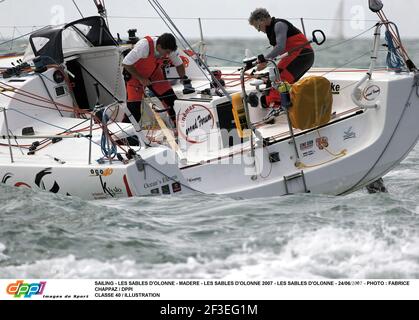 SEGELN - LES SABLES D'OLONNE - MADERE - LES SABLES D'OLONNE 2007 - LES SABLES D'OLONNE - 24/06/2007 - FOTO : FABRICE CHAPPAZ / DPPI CLASSE 40 / ILLUSTRATION Stockfoto