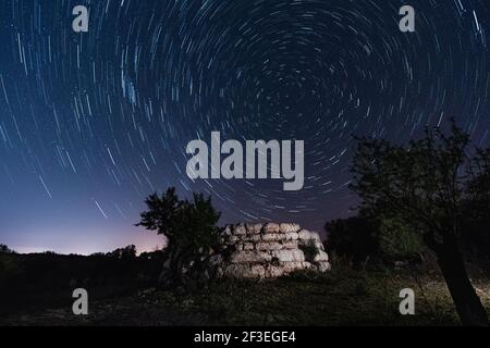 Prachtvolles Foto des talayot ​​ (vorrömische Konstruktion) der Artá ​​area, auf Mallorca, Balearen, Spanien. Stockfoto