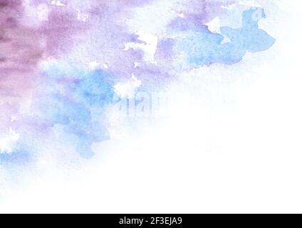 Aquarell handgezeichneter abstrakter Hintergrund Stockfoto