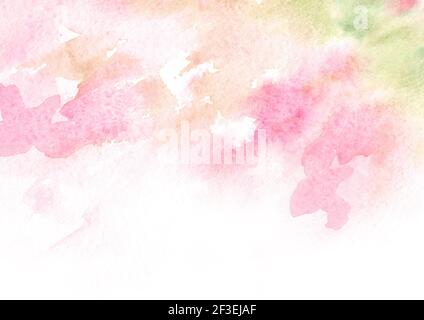 Aquarell abstrakten handgezeichneten Hintergrund Stockfoto