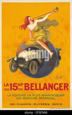 La 15HP Bellanger, 1921. Private Sammlung. Stockfoto