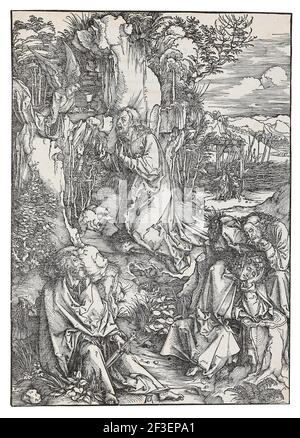 Die Agonie im Garten, aus der Serie "die große Leidenschaft", c. 1496. Private Sammlung. Stockfoto