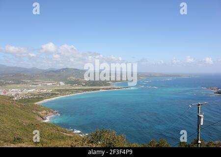 Ein faszinierender Blick auf die Insel St. Lucia in Die Karibik am Tag Stockfoto