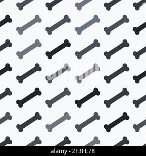 Nahtloses Muster mit Knochen - Lieblingsspinder. Stock Vektor