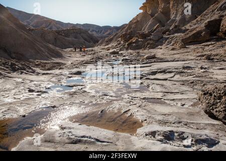 Wanderlandschaft in der Wüste Tabernas Almeria Spanien Naturerlebnis Reisen Sie Nach Europa Stockfoto