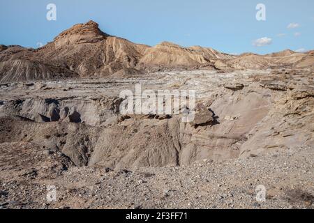 Tabernas Desert Hills Landschaft in Almeria Spanien Natur Abenteuer Reisen Europa Stockfoto