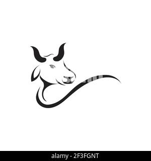 Kuh Logo Vorlage Vektor icon Abbildung design Stock Vektor