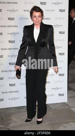 Mär 05, 2019 - London, England, UK - The National Theatre's Up Nächste Gala Fotoausstellungen: Olivia Colman Stockfoto