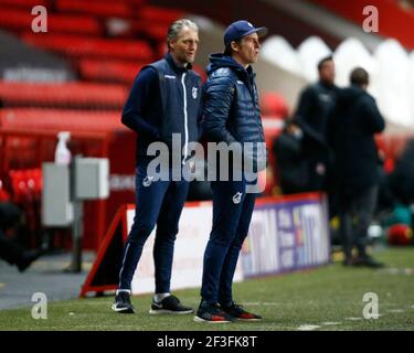 Woolwich, Großbritannien. März 2021, 16th. WOOLWICH, Großbritannien, MÄRZ 16: Joey Barton Manager von Bristol Rovers während der Sky Bet League One zwischen Charlton Athletic und Bristol Rovers im Valley, Woolwich am 16th. März 2021 Credit: Action Foto Sport/Alamy Live News Stockfoto