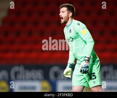 Woolwich, Großbritannien. März 2021, 16th. WOOLWICH, Großbritannien, 16. MÄRZ: Joe Day of Bristol Rovers (Leihgabe aus Cardiff City) während der Sky Bet League One zwischen Charlton Athletic und Bristol Rovers im Valley, Woolwich am 16th. März 2021 Credit: Action Foto Sport/Alamy Live News Stockfoto