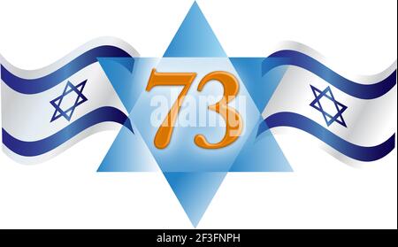 Israel 73 Unabhängigkeitstag Feier (Yom Ha'atzmaut) Stockfoto