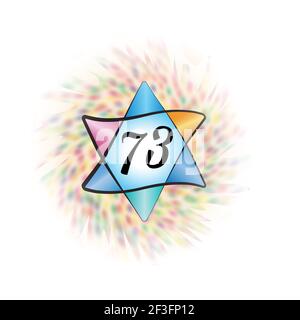 Israel 73 Unabhängigkeitstag Feier, (Yom Ha'atzmaut) Stockfoto