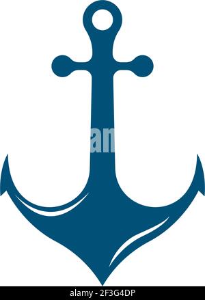 Anker Logo Vorlage Vektor Symbol Illustration Design Stock Vektor