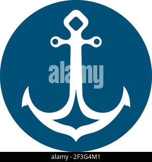 Anker Logo Vorlage Vektor Symbol Illustration Design Stock Vektor