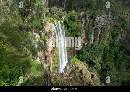 Panoramablick auf die beliebten Queen Mary Falls, Main Range National Park, Killarney, Queensland, QLD, Australien Stockfoto