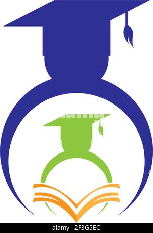 Glückliche Welt Lehrer Tag Logo Vorlage Vektor Symbol Illustration Stock Vektor