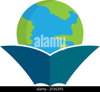 Glückliche Welt Lehrer Tag Logo Vorlage Vektor Symbol Illustration Stock Vektor