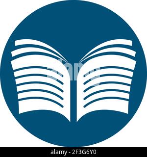 Buch Logo Vorlage Vektor Symbol Illustration Design Stock Vektor