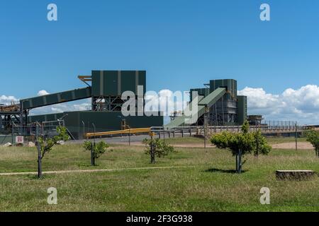 Mackay, Queensland, Australien - März 2021: Gebäude und Infrastruktur am Dalrymple Bay Coal Terminal Stockfoto