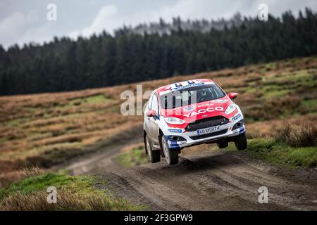 91 FRANCESCHI Jean-Baptiste (FRA), COURBON Romain (FRA), EQUIPE DE FRANCE FFSA, Ford Fiesta R2, Aktion während der WRC World Rally Car Championship 2018, Wales Rally Großbritannien vom 4. Bis 7. Oktober, in Deeside, Wales - Foto Thomas Fenetre / DPPI Stockfoto