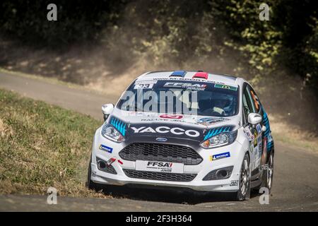 33 FRANCESCHI Mathieu, MANZO Benoit, Ford Fiesta, Aktion während der Rallye Frankreich 2018, Rallye coeur de France, 27. Bis 29. september in Vendome, Frankreich - Foto Gregory Lenormand / DPPI Stockfoto