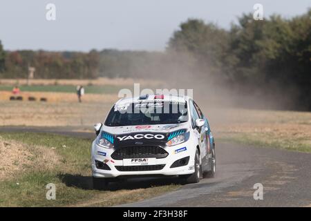 33 FRANCESCHI Mathieu, MANZO Benoit, Ford Fiesta, Aktion während der Rallye Frankreich 2018, Rallye coeur de France, 27. Bis 29. september in Vendome, Frankreich - Foto Gregory Lenormand / DPPI Stockfoto