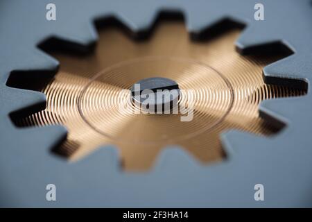 Getriebe des Mechanismus der Präzision technologischen Ausrüstung Stockfoto