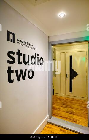 Republik Irland; Dublin, Windmill Lane Studios ist ein irisches Aufnahmestudio, das seit 1978 existiert Stockfoto