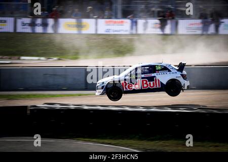 13 BAKKERUD Andreas (NOR) EKS Audi Sport Audi S1, Aktion, während der 2018 FIA Neste World RX von Lettland vom 15. Bis 16. September in Riga - Foto Paulo Maria / DPPI Stockfoto