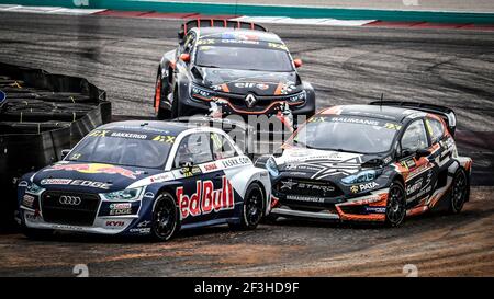 13 BAKKERUD Andreas (NOR) EKS Audi Sport Audi S1, Action, 06 BAUMANIS Janis (LVA) Team Stard Ford Fiesta, Action, während der FIA World RX of USA 29 vom 30. Bis 2018. September in Austin - Foto Paulo Maria / DPPI Stockfoto