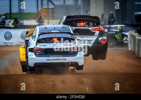 13 BAKKERUD Andreas (NOR) EKS Audi Sport Audi S1, Aktion, während der 2018 FIA World RX of USA vom 29. Bis 30. September in Austin - Foto Paulo Maria / DPPI Stockfoto