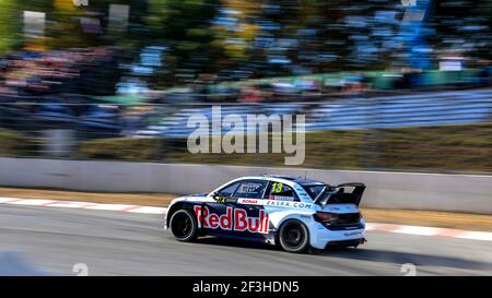 13 BAKKERUD Andreas (NOR) EKS Audi Sport Audi S1, Aktion, während der FIA World RX of Germany 2018 in Estering vom 13. Bis 14. oktober - Foto Paulo Maria / DPPI Stockfoto