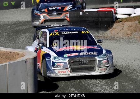 13 BAKKERUD Andreas (NOR) EKS Audi Sport Audi S1, Aktion, während der FIA World RX of Germany 2018 in Estering vom 13. Bis 14. oktober - Foto Paulo Maria / DPPI Stockfoto
