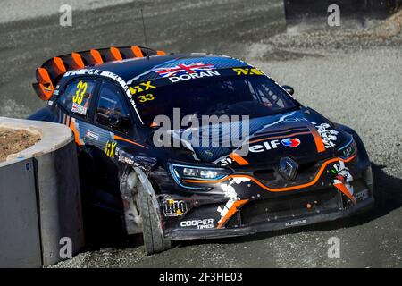 33 DORAN Liam (GBR) GC Kompetition Renault Megane RS, Aktion, während der 2018 FIA World RX of Germany in Estering vom 13. Bis 14. oktober - Foto Paulo Maria / DPPI Stockfoto