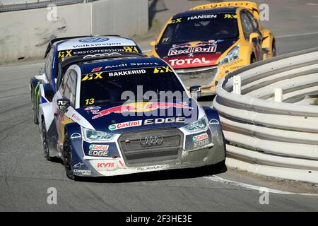 13 BAKKERUD Andreas (NOR) EKS Audi Sport Audi S1, Aktion, während der FIA World RX of Germany 2018 in Estering vom 13. Bis 14. oktober - Foto Paulo Maria / DPPI Stockfoto