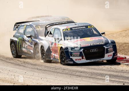 13 BAKKERUD Andreas (NOR), EKS Audi Sport (SWE), Audi S1, Aktion während der FIA WRX Weltmeisterschaft 2018 vom 1. Bis 2. September in Loheac, FrankreichFoto Dominique BREUGNOT/DPPI Stockfoto