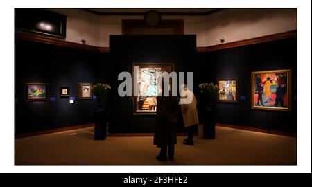 Christies Preview wichtiger impressionistischer Verkauf LONDON (Mitte) Pablo Picassos Danseuse Espagnole während einer Pressevorschau zum Verkauf von Christies London in impressionistischer und moderner Kunst der Verkauf wichtiger impressionistischer Werke findet am 4. Februar 2008 in London statt. .pic David Sandison Stockfoto