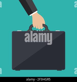 Businessman Handtasche aus Leder. Stock Vektor