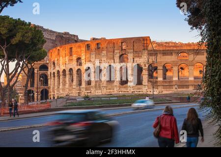 Italien, Latium, Rom, das Kolosseum Stockfoto