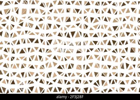 Polygonaler beigefarbener Mosaikhintergrund. Abstrakte Low-Poly-Vektor-Illustration. Dreieckiges Muster im Halbtonstil. Geometrisches Geschäftsdesign der Vorlage Stock Vektor