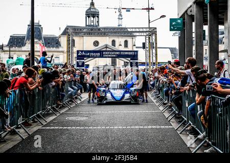 36 LAPIERRE Nicolas (Fra), NEGRAO André (BRA), THIRIET Pierre (Fra), Alpine A470 Gibson Team Signatech Alpine Matmut, während der 2018 Le Mans 24 Stunden Pesage, am 10. Bis 11. Juni auf dem Le Mans-Kurs, Frankreich - Foto Florent Gooden / DPPI Stockfoto