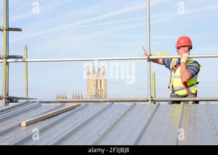 Dritte Phase Neubau des Canterbury College Campus Stockfoto