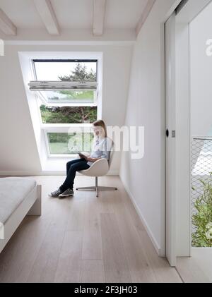 Innenansicht des Licht-Activ-Haus, Hamburg Stockfoto